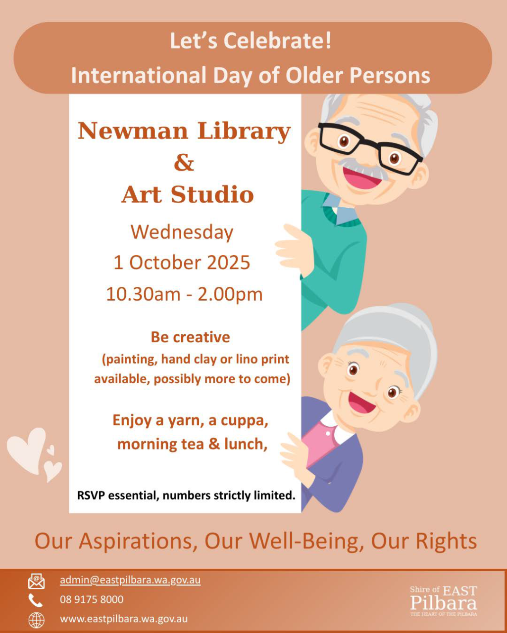 International Day of Older Persons » Shire of East Pilbara