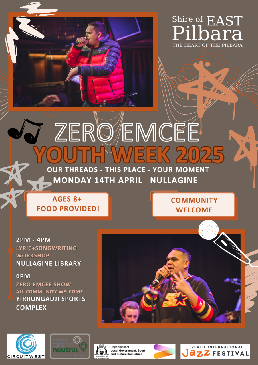 Zero Emcee- Youth week 2025 Nullagine