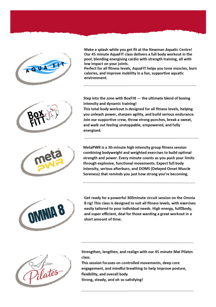 Term 1 Group Fitness 2026