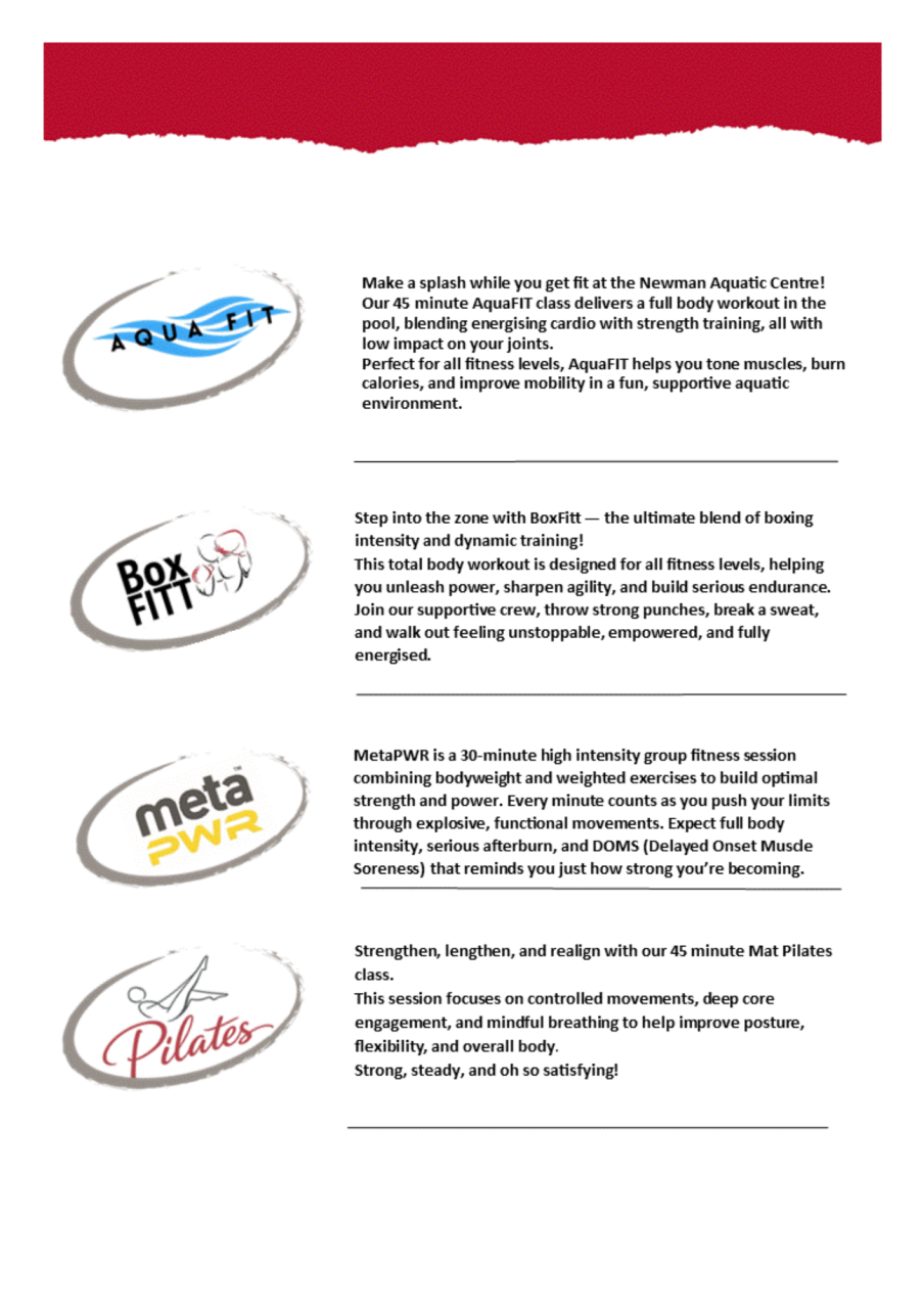 Term 1 Group Fitness 2026