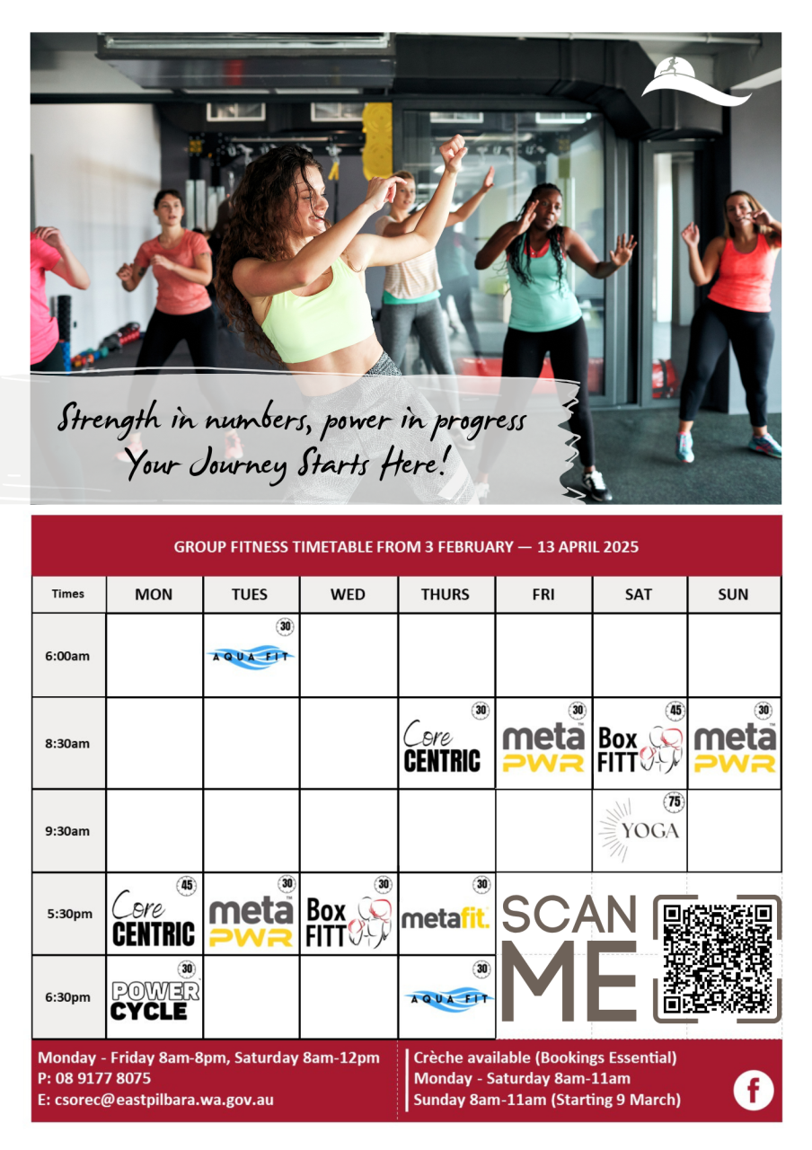 Group Fitness Timetable
