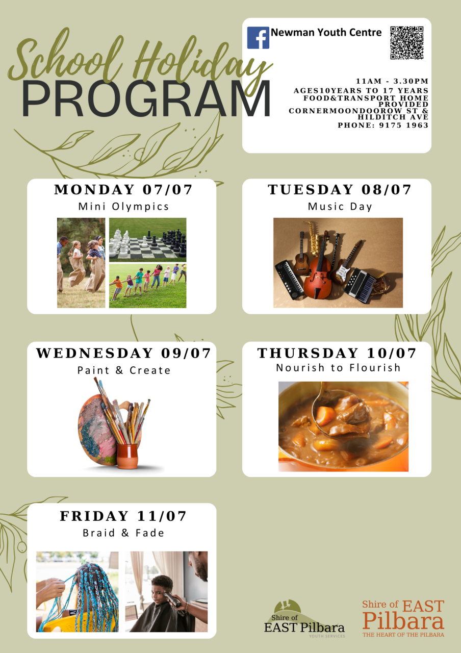 JULY2025 Youth Centre School Holidays