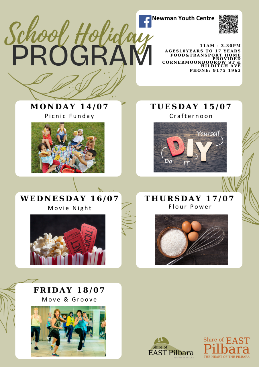JULY2025 Youth Centre School Holidays