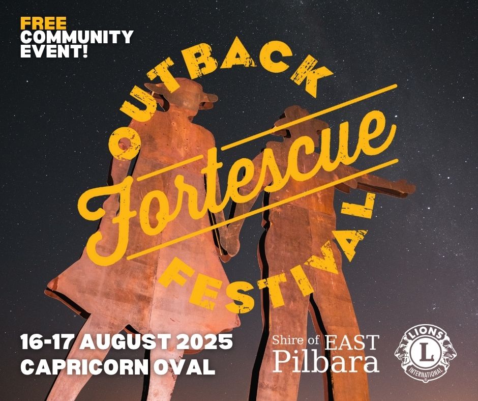 Outback Fortescue Festival - Saturday 16 and Sunday 17 August 2025