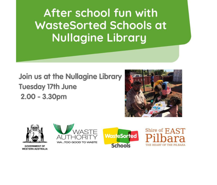 WasteSorted Schools - Nullagine Library Workshop