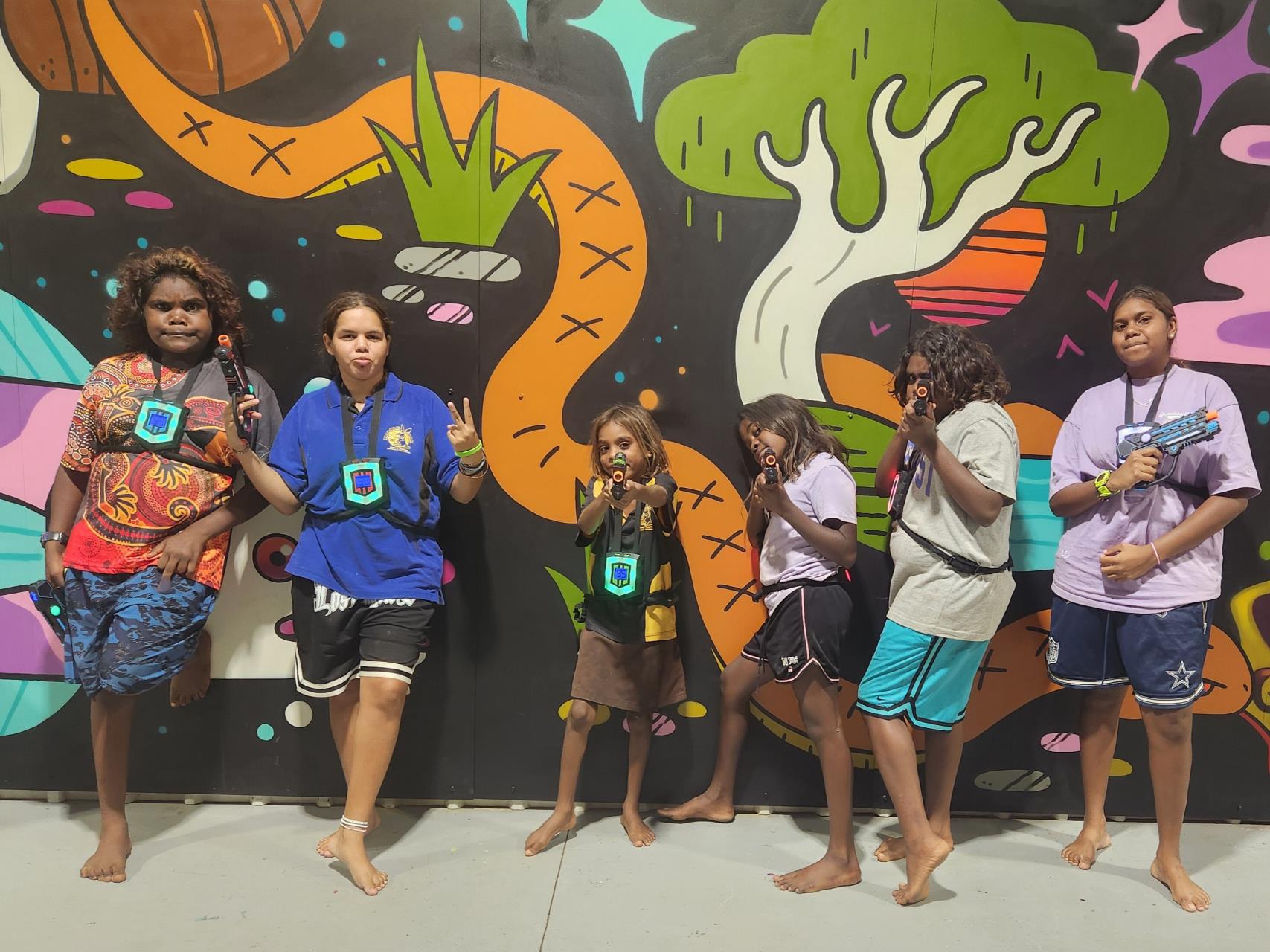 Marble Bar Kids Transform Civic Centre Into Laser Tag Arena